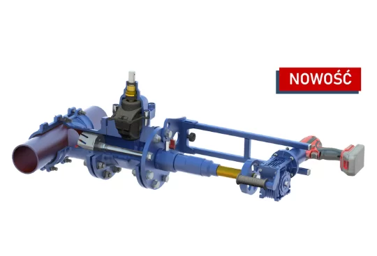 Napęd  aparatu do nawiercania wodociągów - NOWOŚĆ