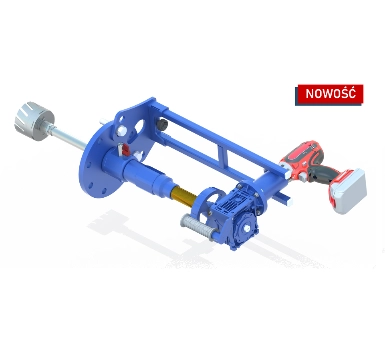 Napęd  aparatu do nawiercania wodociągów